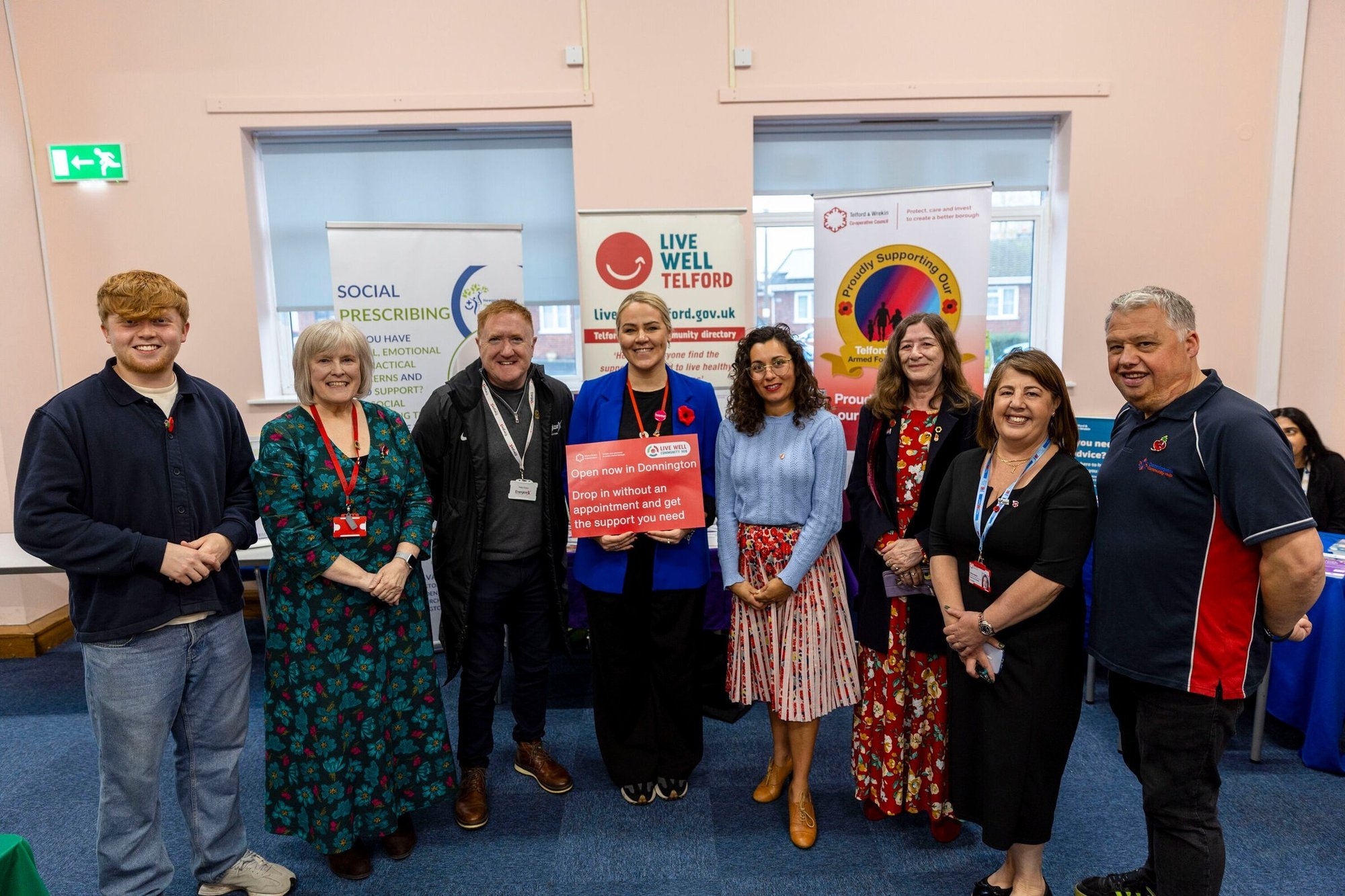 A photo taken at the Donnington Live Well Hub launch on 7th November 2025