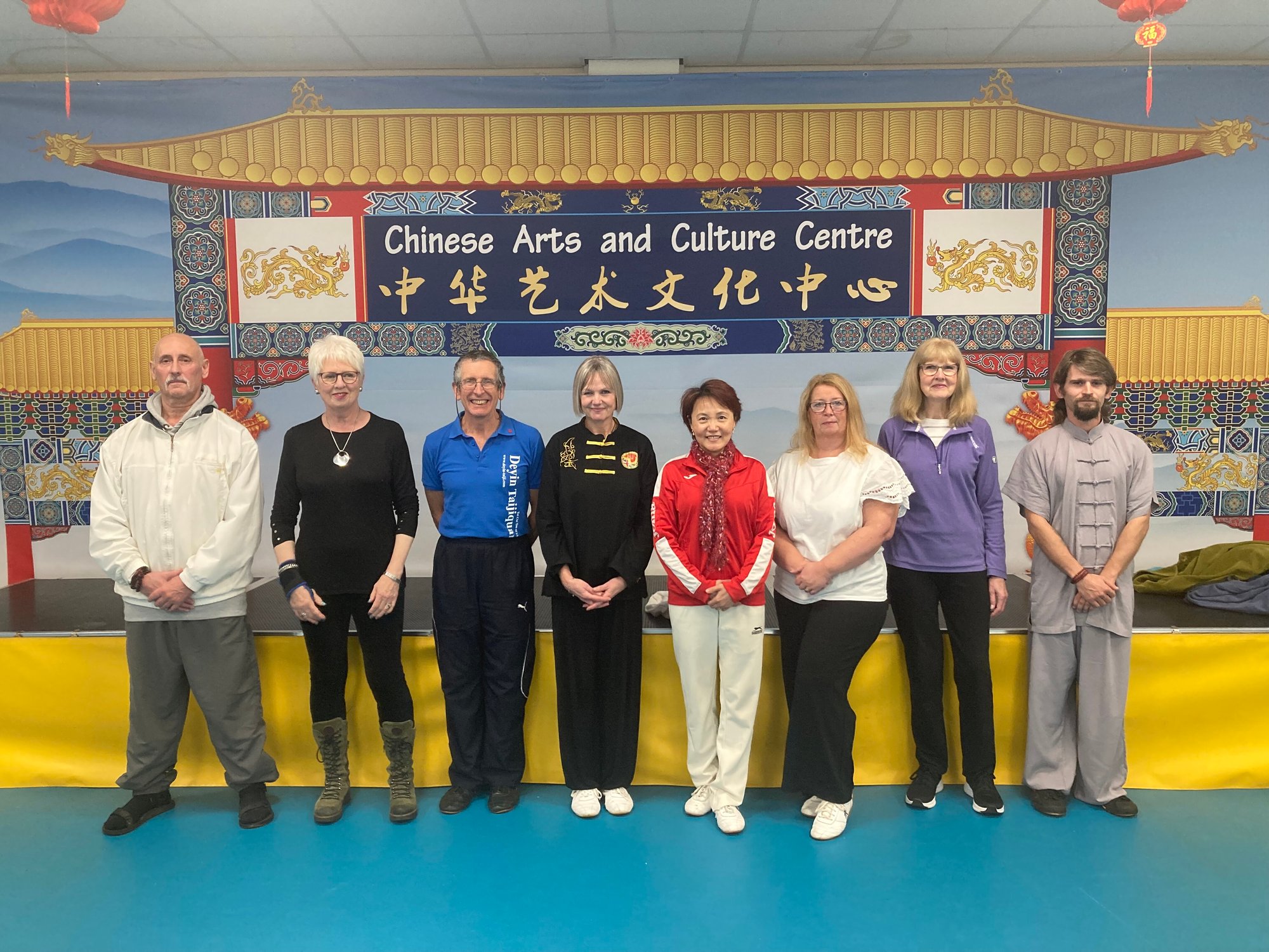 Faye Yip with Tai Chi class