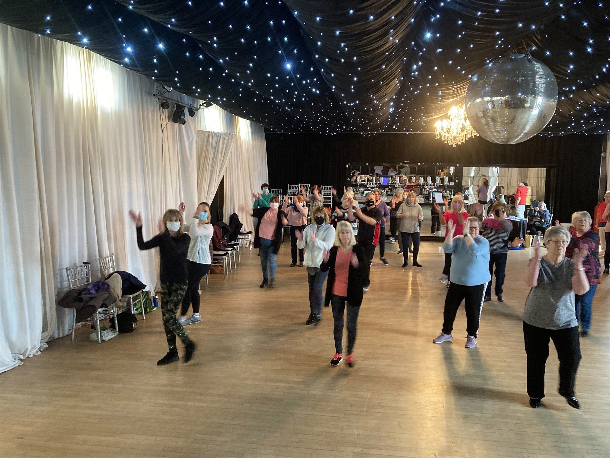 Line Dancing class at at Donnington, Telford