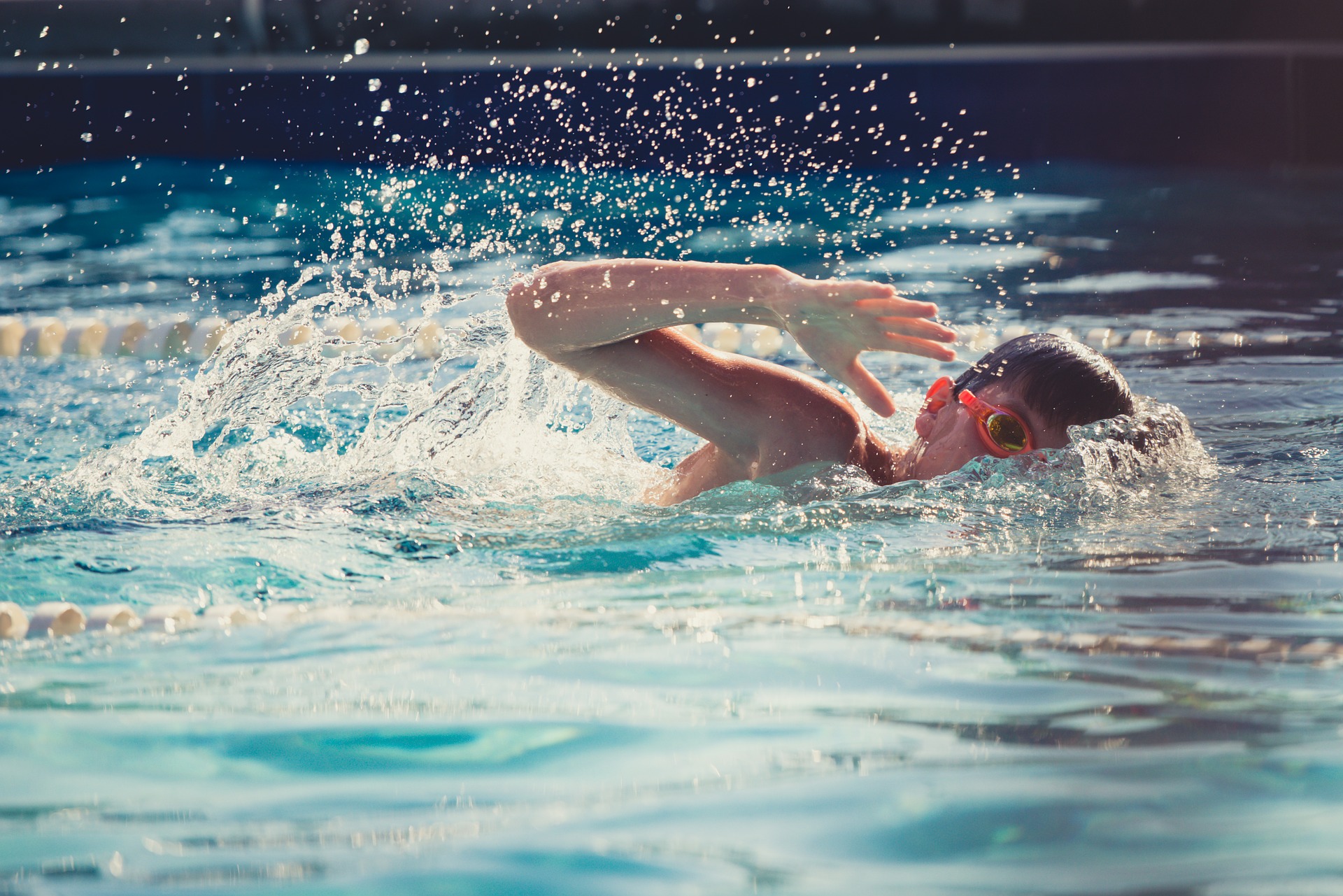 Primary boy swimming - Sport England