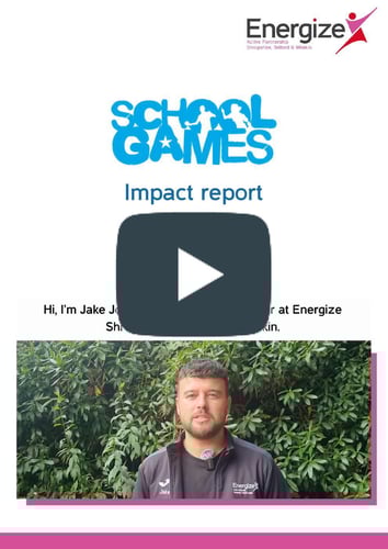 Front cover of the 2024-2025 School Games Impact Report